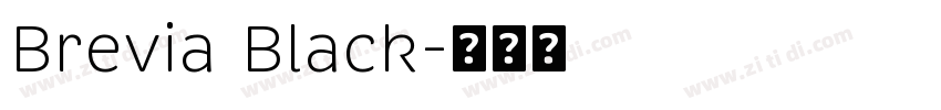 Brevia Black字体转换